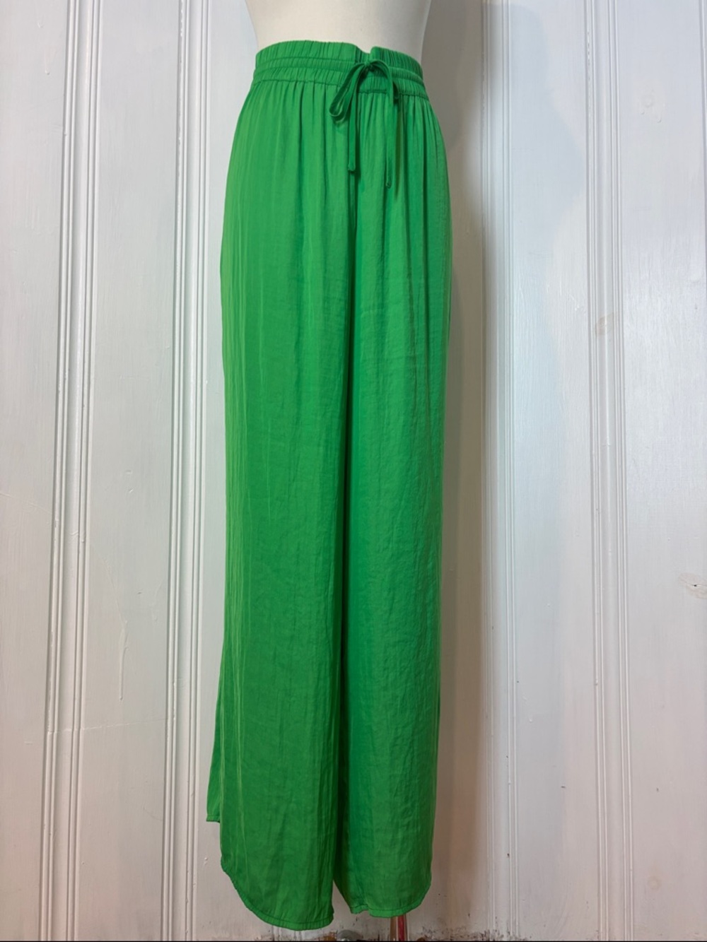 RACHEL Rachel Roy Emerald Green Elastic Waist Wide Leg Pull-On Pants | 1X